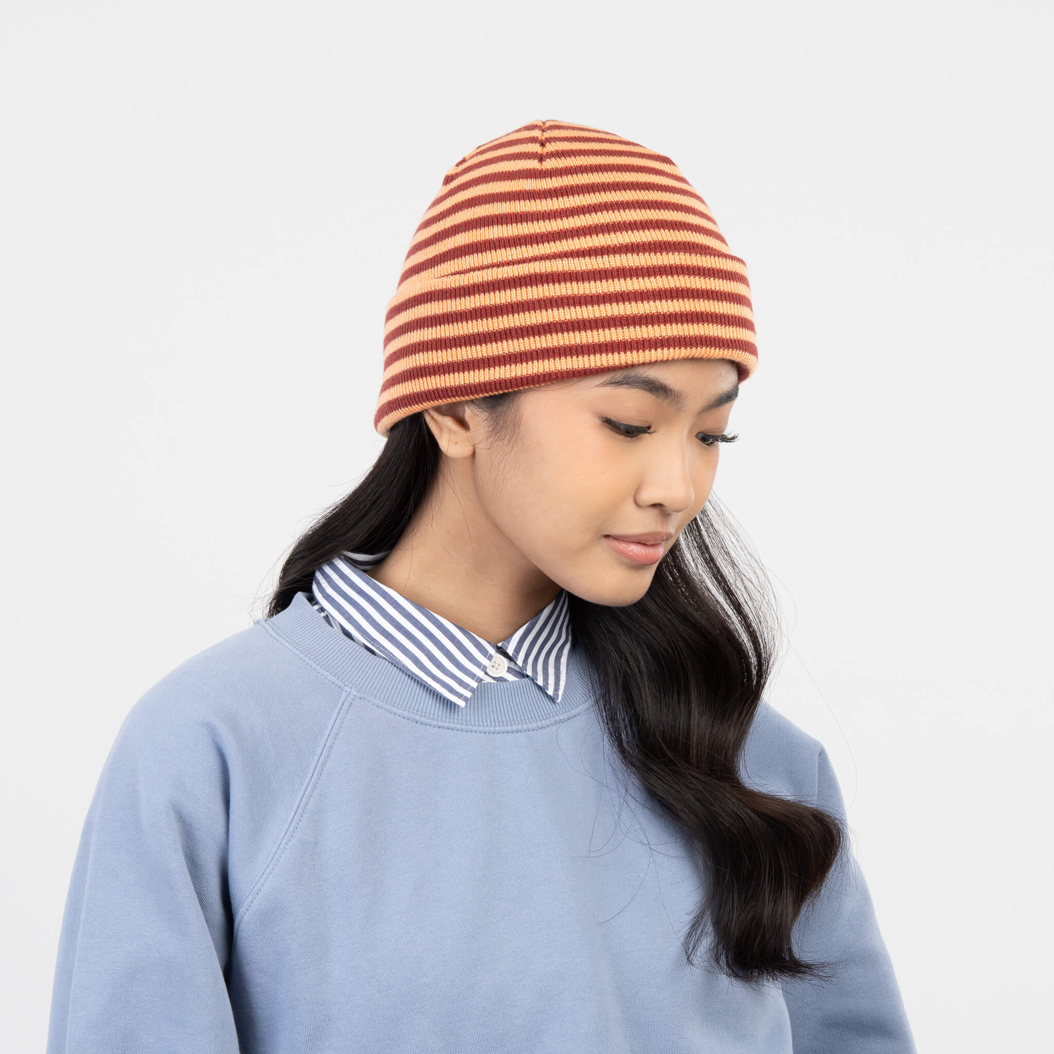 Simple Stripe Knit Beanie - Image 11