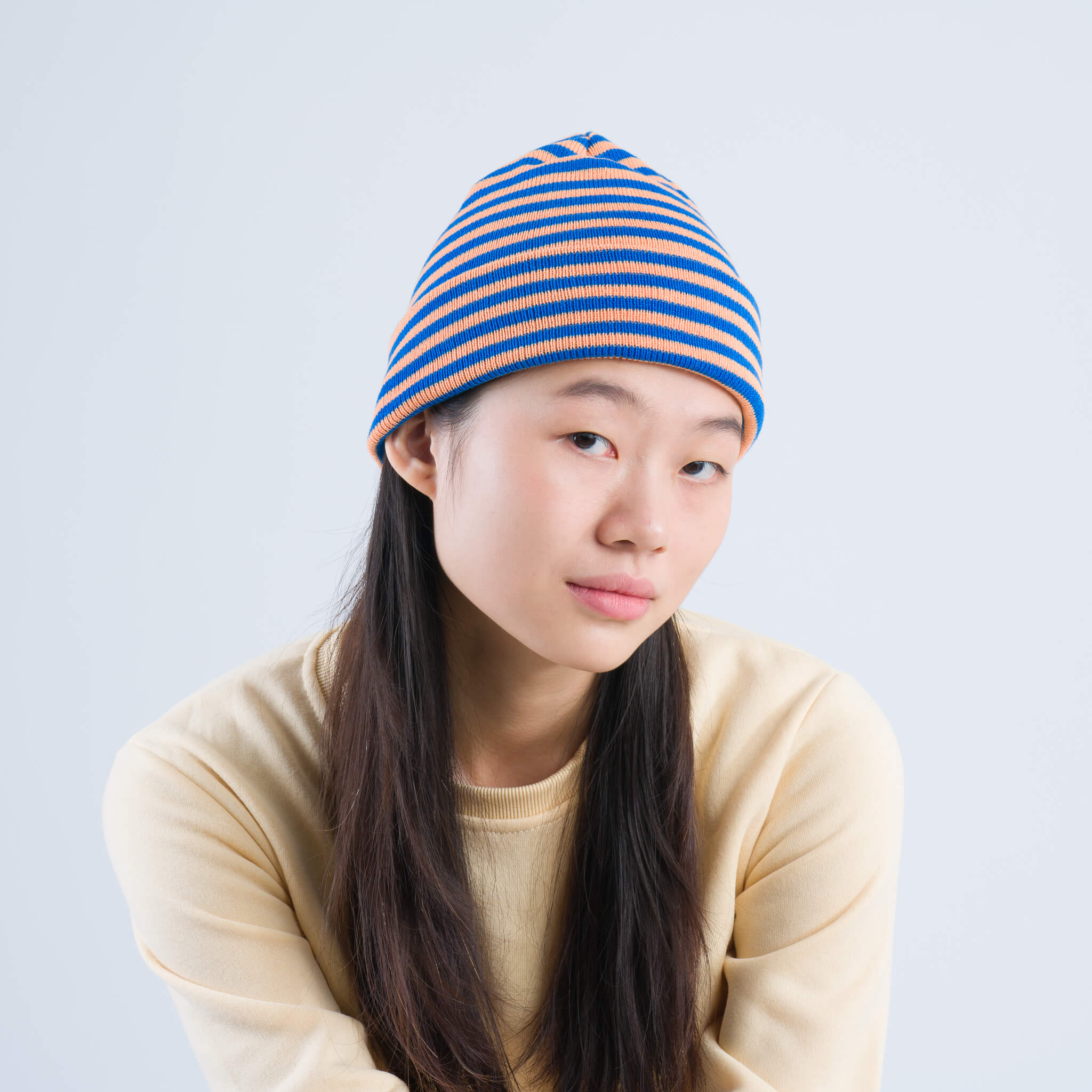 Simple Stripe Knit Beanie - Image 4