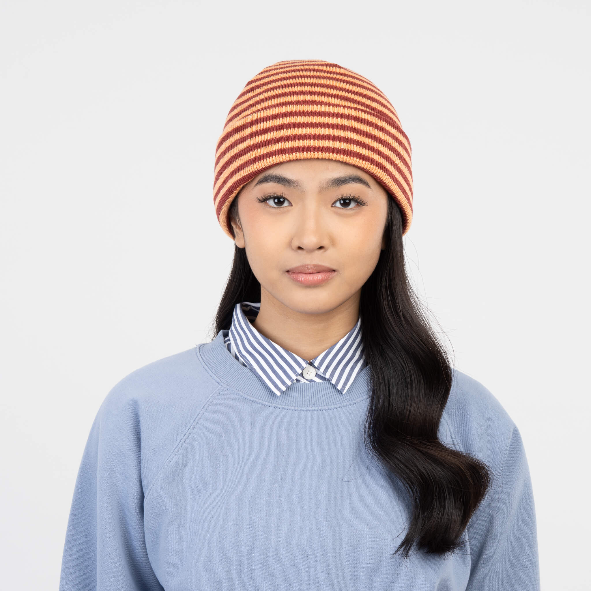 Simple Stripe Knit Beanie - Image 9