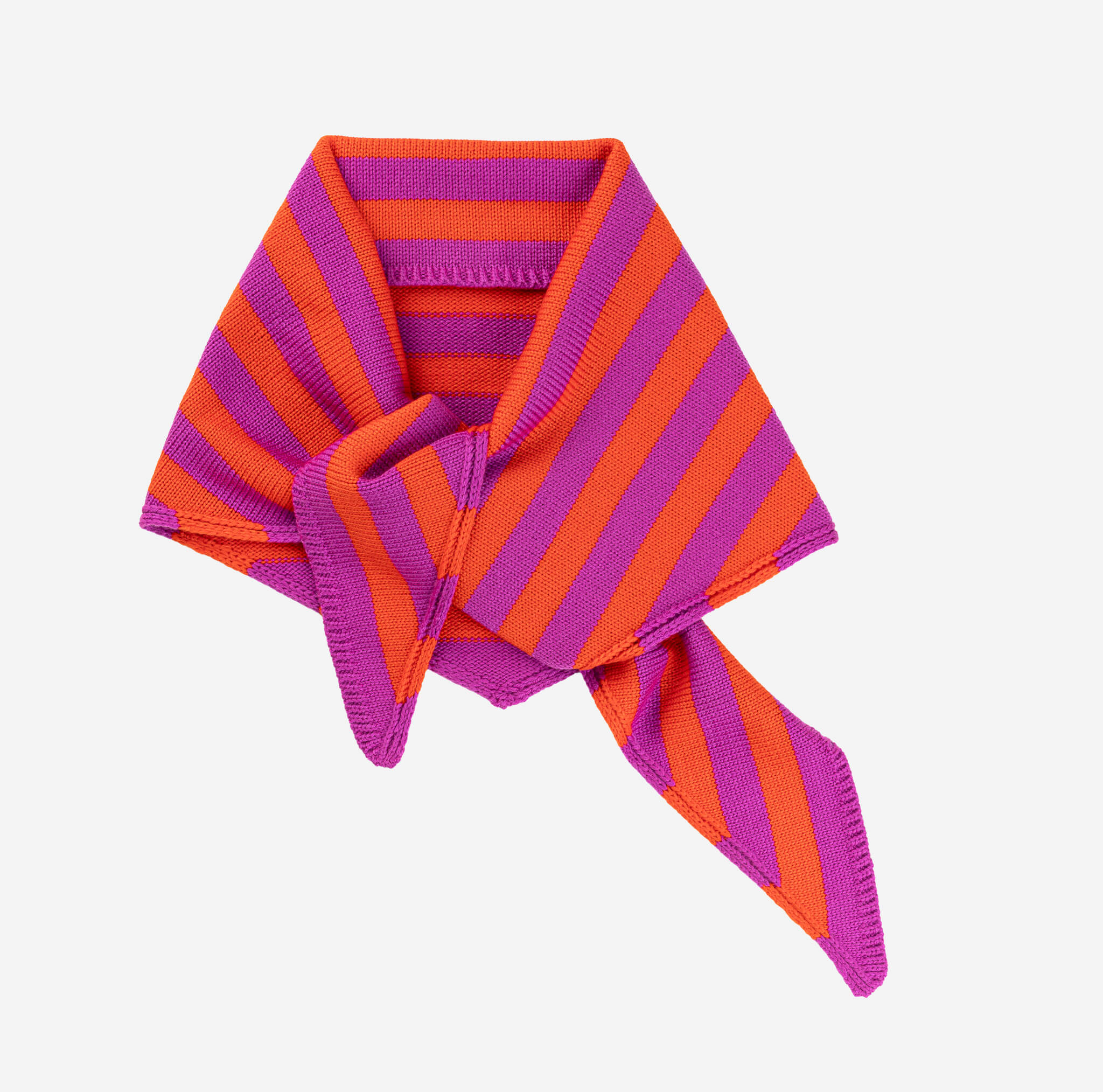 Simple Stripe Triangle Scarf - Image 17