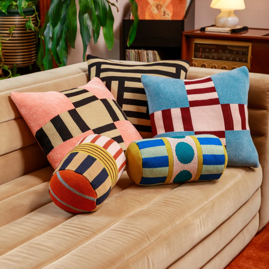 Tile Patch Chenille Pillow Cover - Image 6