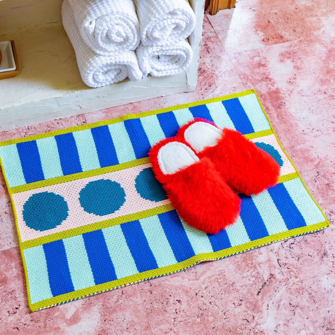 Stripe Dot Mini Rug - Image 5