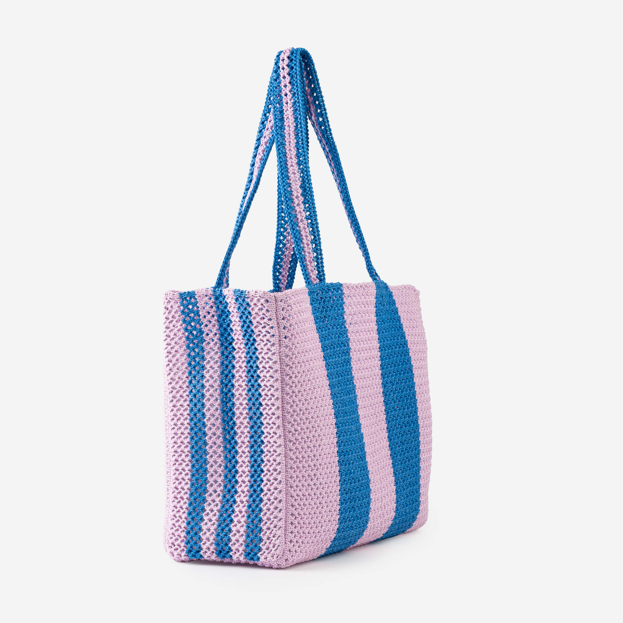 Stripe Raffia Beach Tote - Image 2