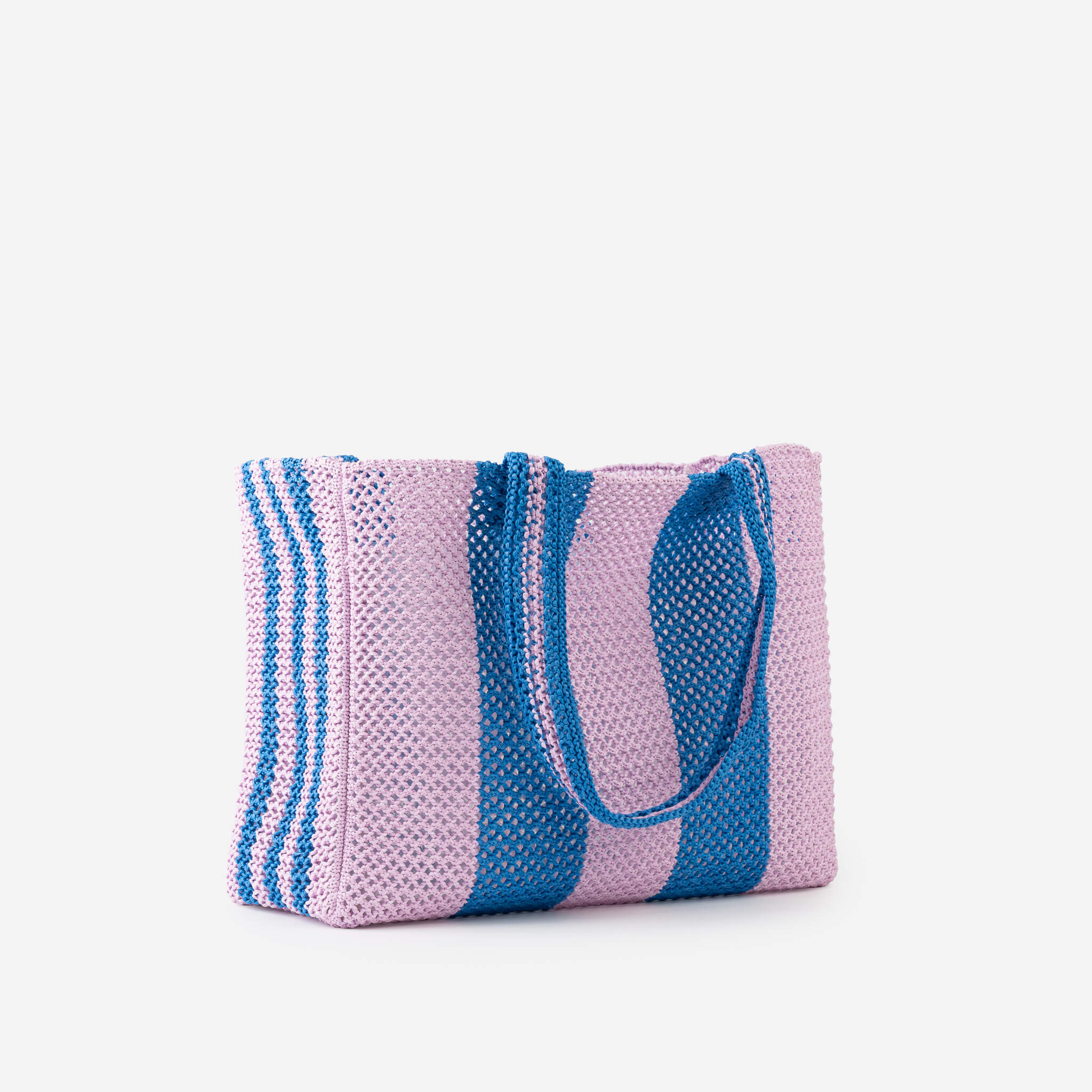 Stripe Raffia Beach Tote - Image 3