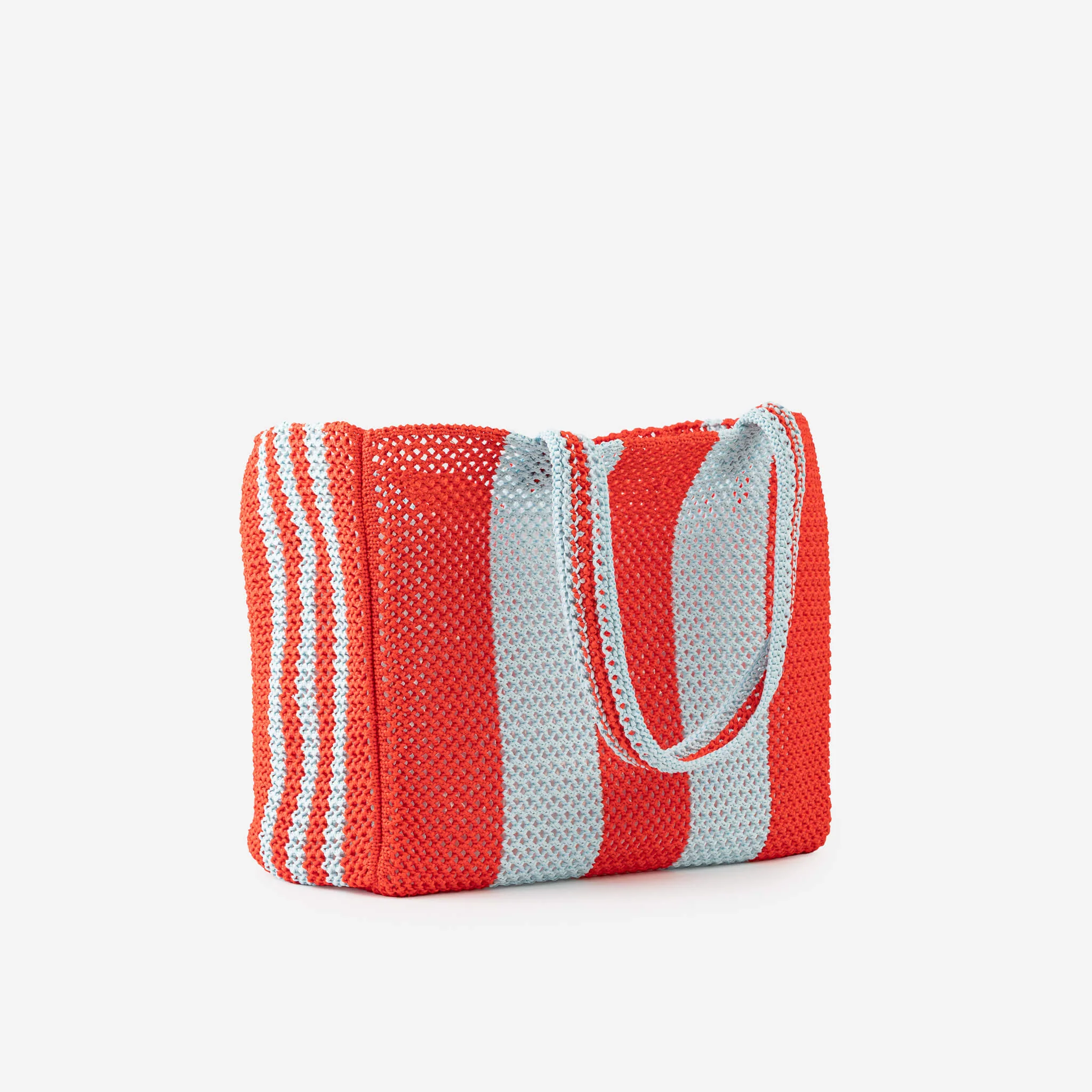 Stripe Raffia Beach Tote - Image 6