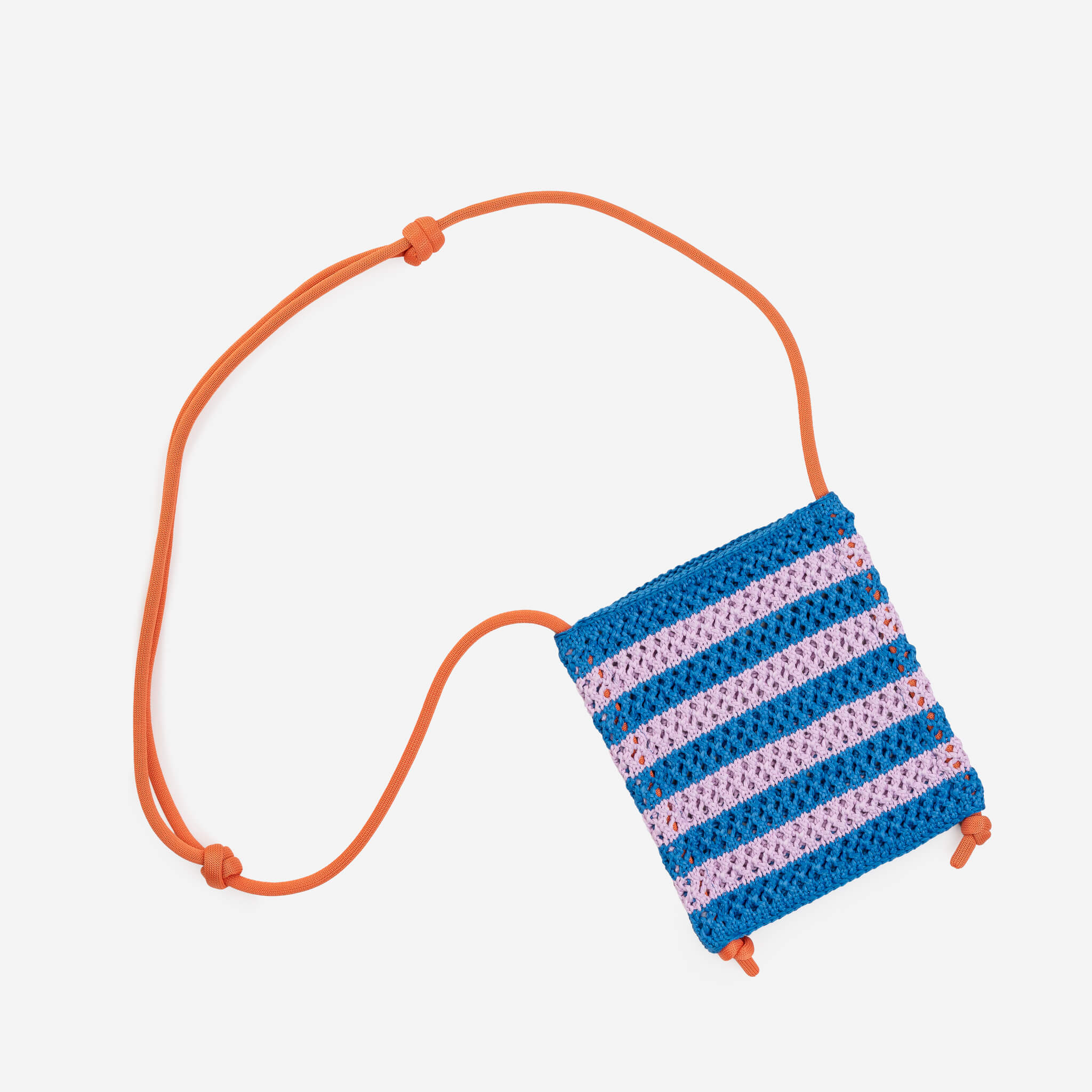 Stripe Raffia Phone Sling