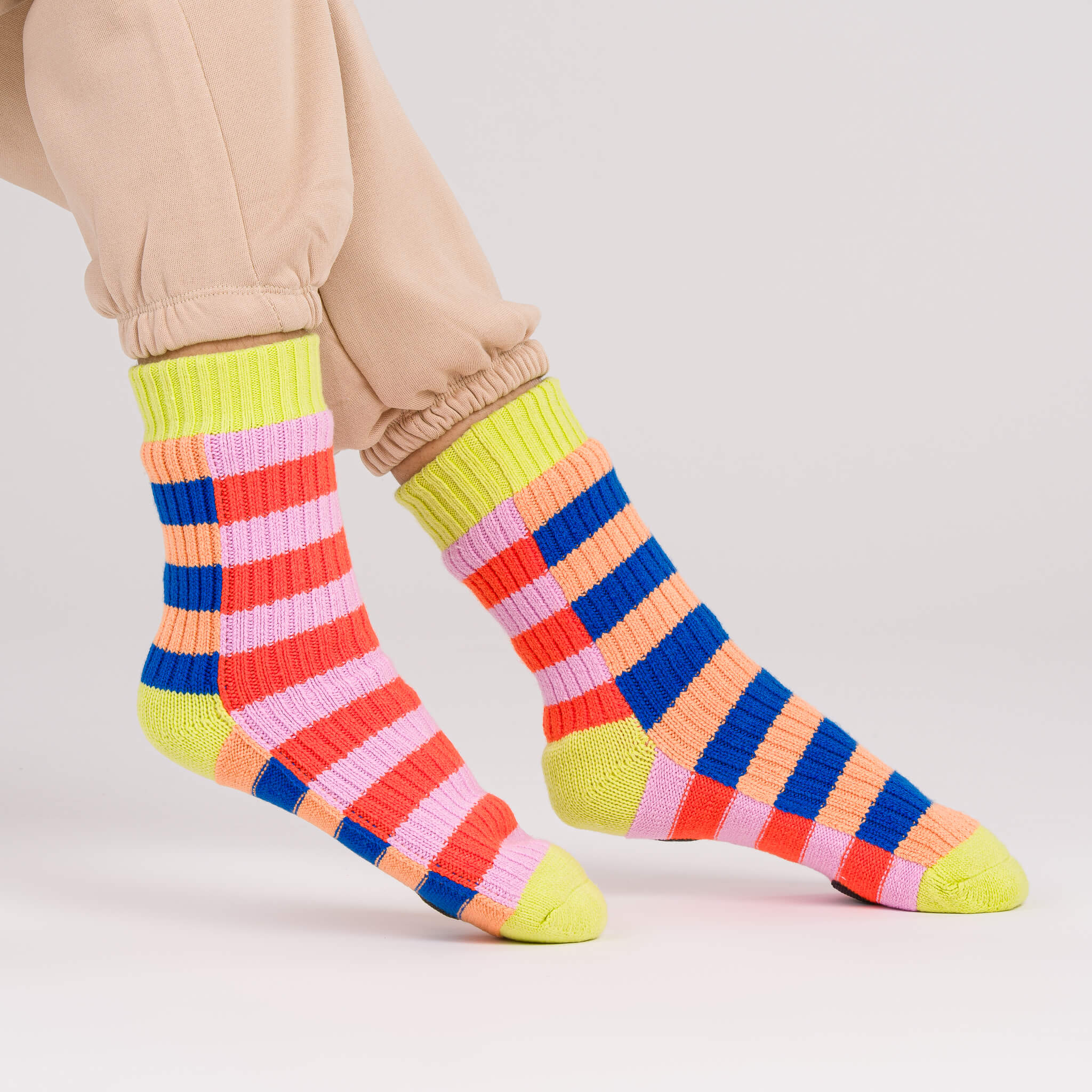 Super Stripe Knit House Socks - Image 17