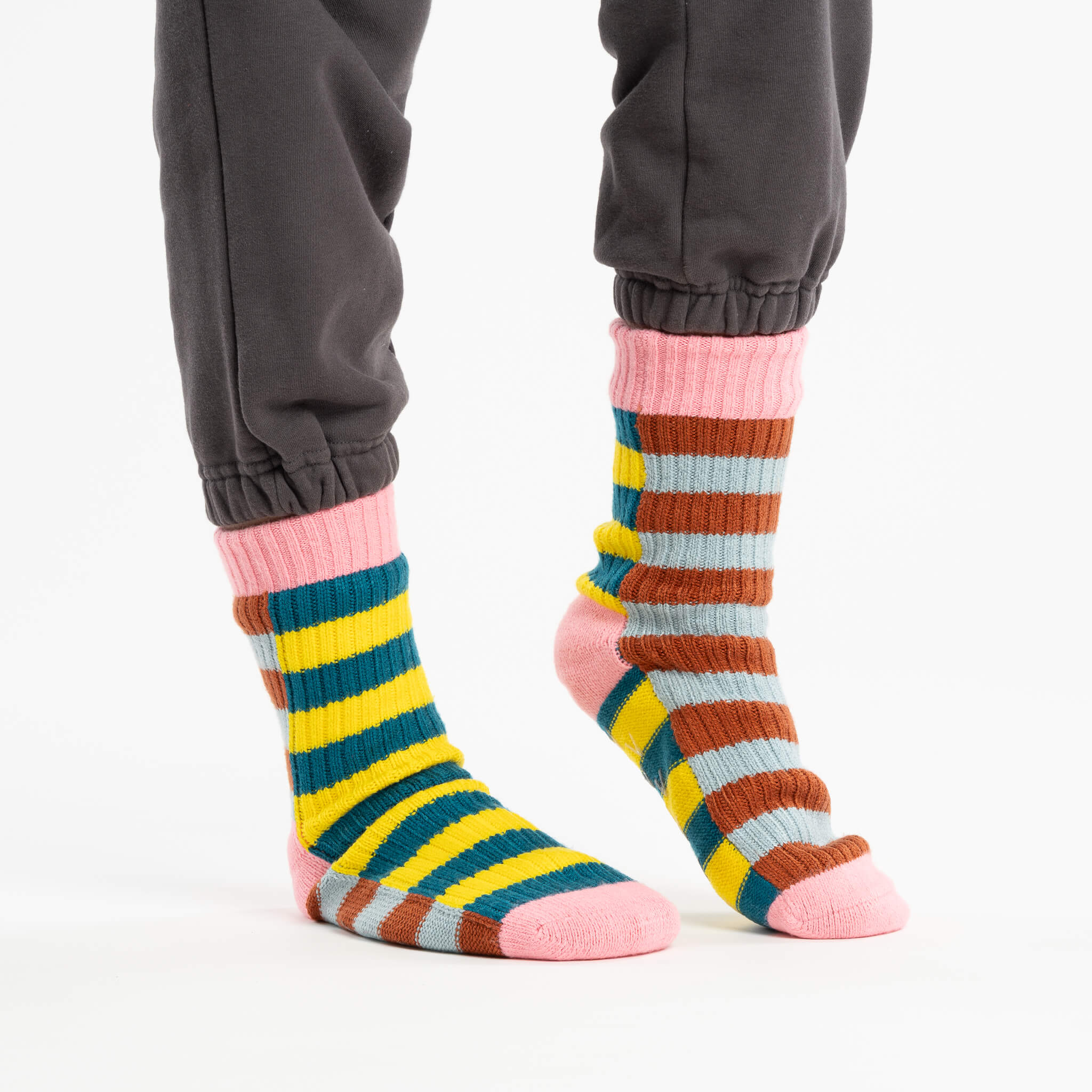 Super Stripe Knit House Socks - Image 24