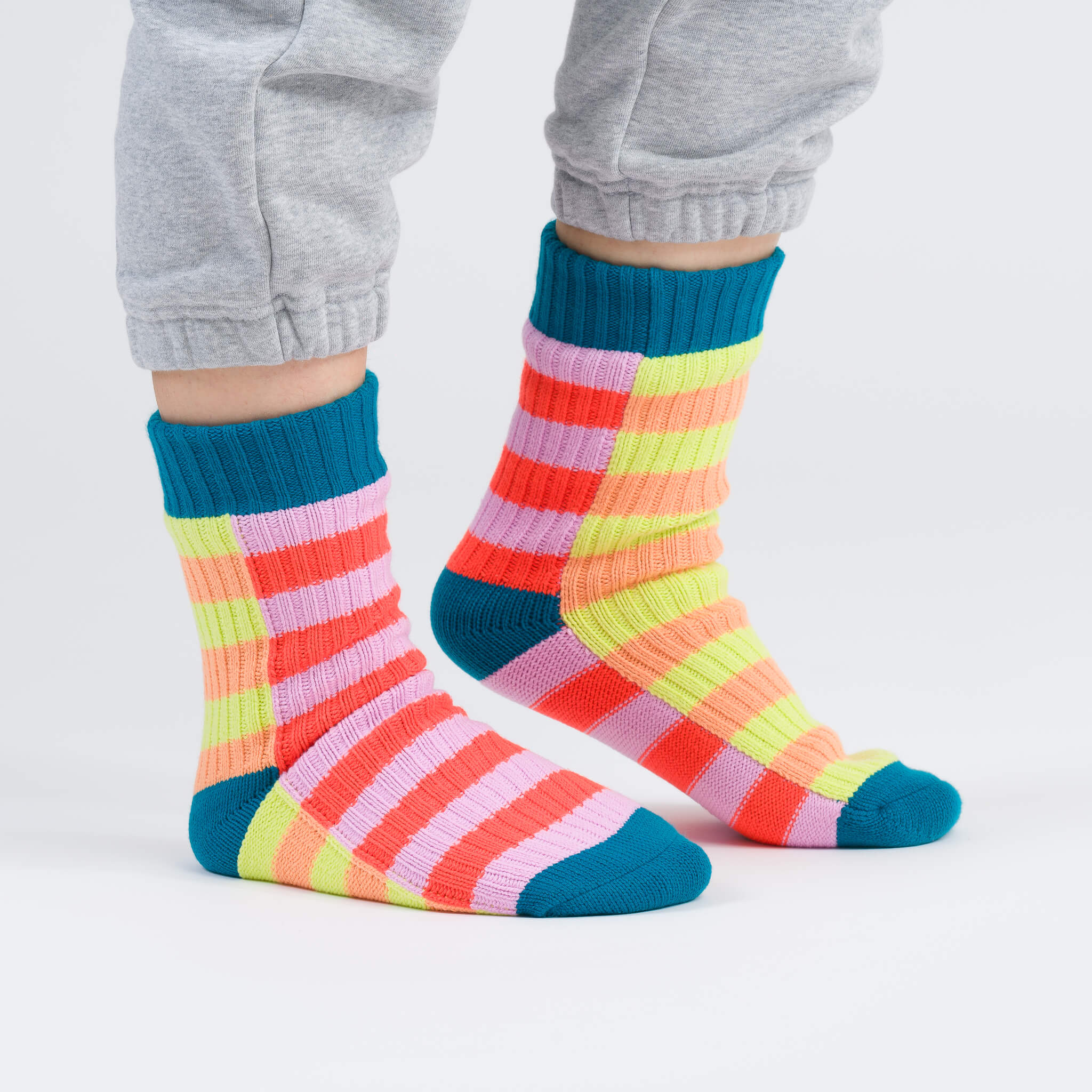 Super Stripe Knit House Socks - Image 6