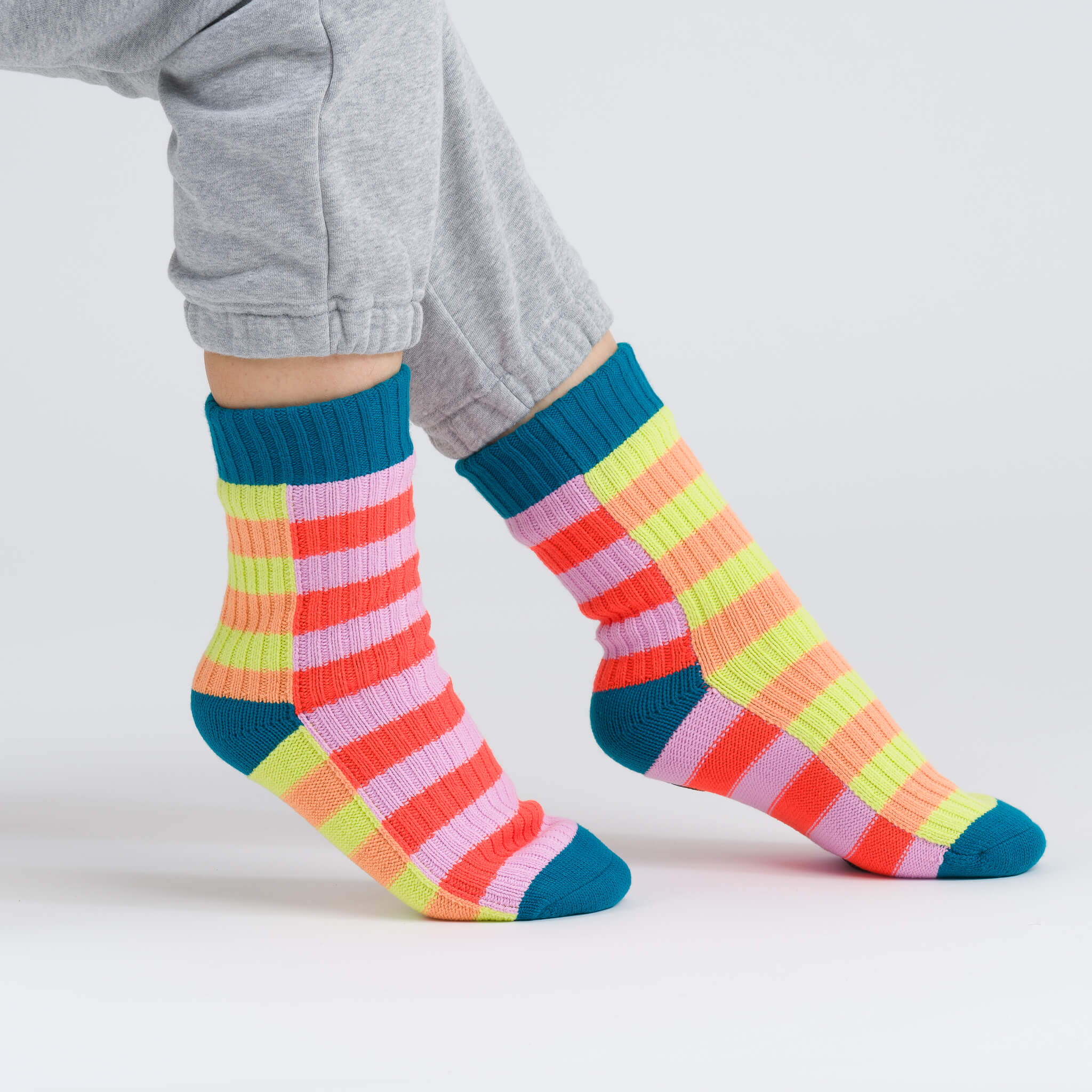 Super Stripe Knit House Socks - Image 8