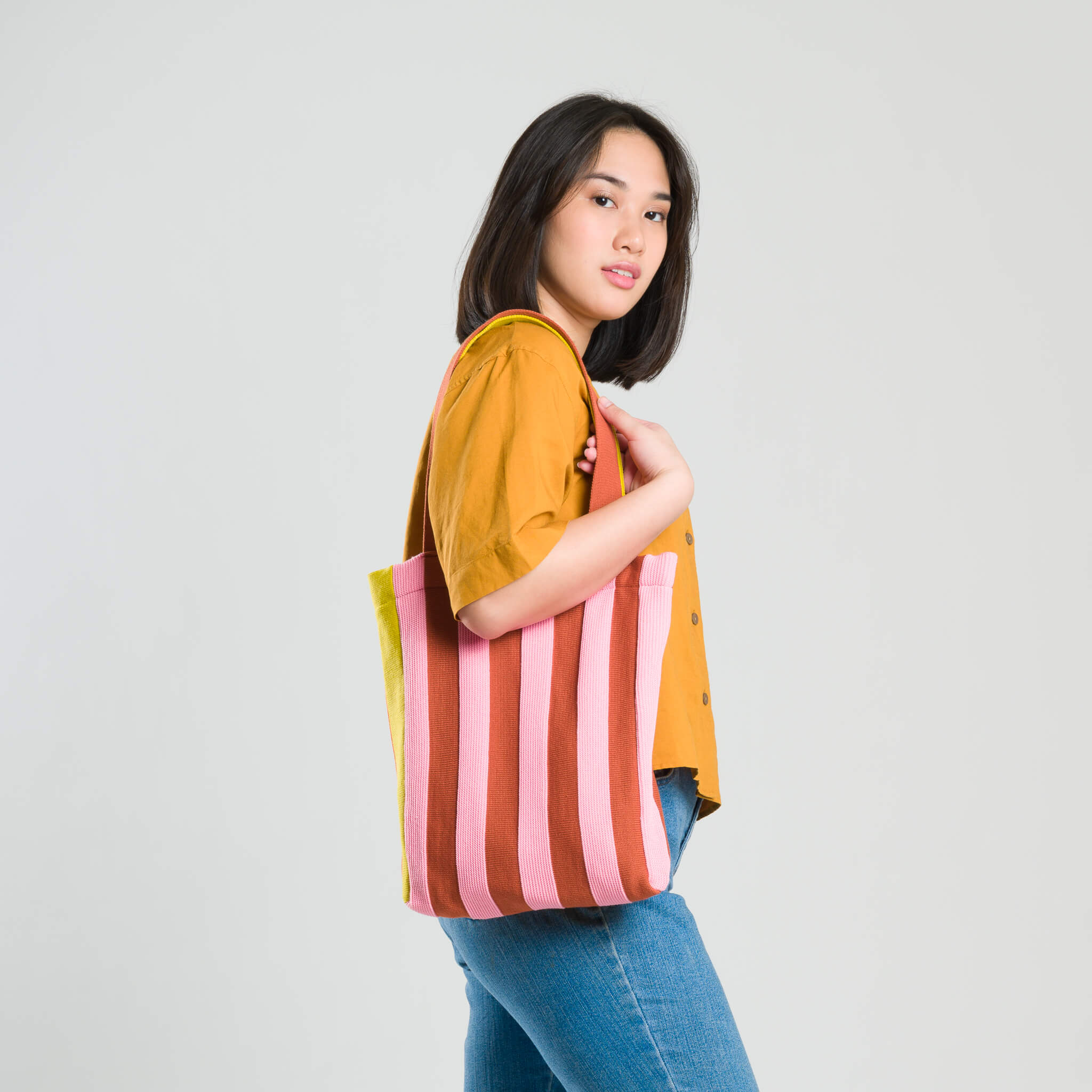 Super Stripe Knit Tote - Image 17