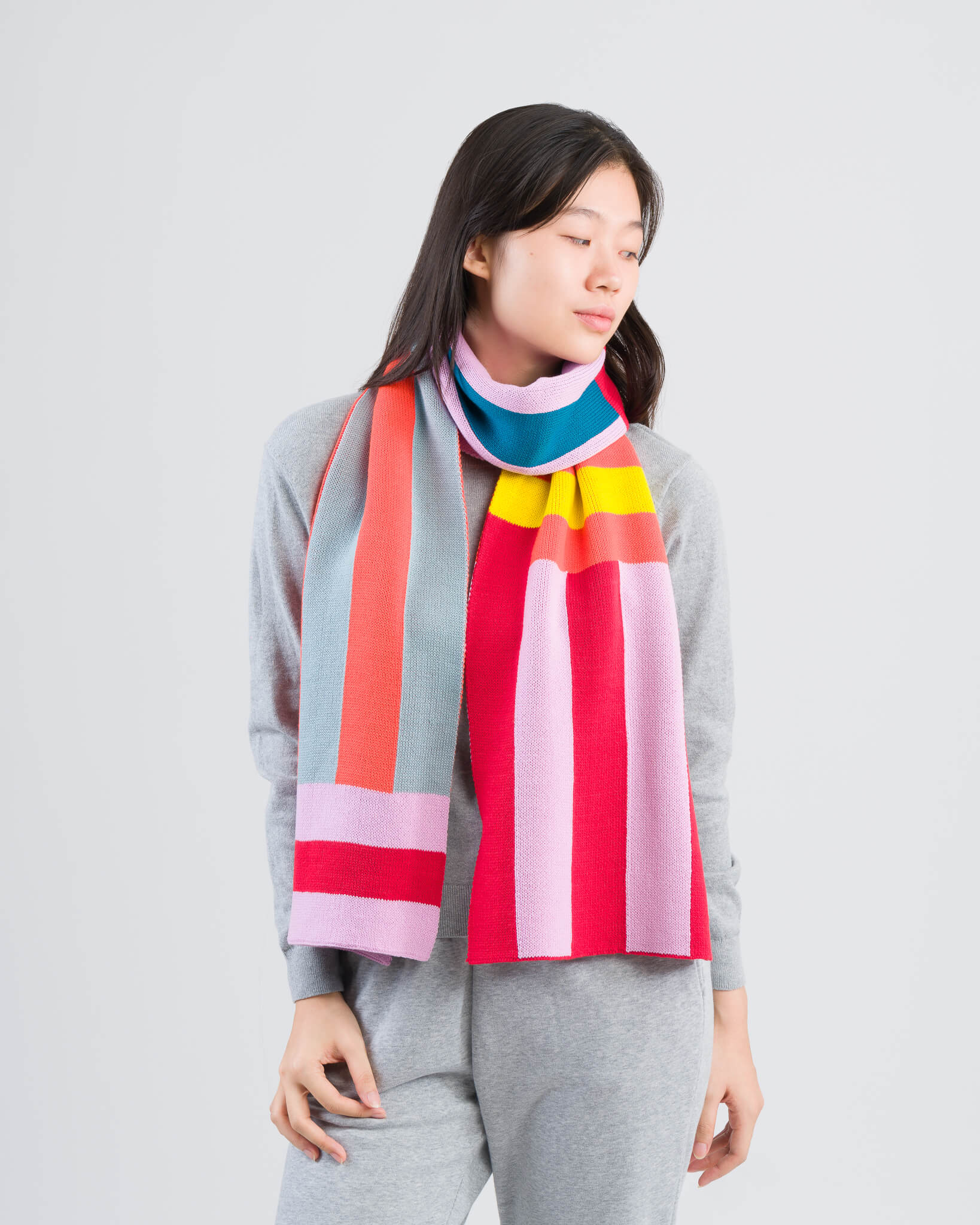 Waterfall Stripe Big Scarf - Image 9