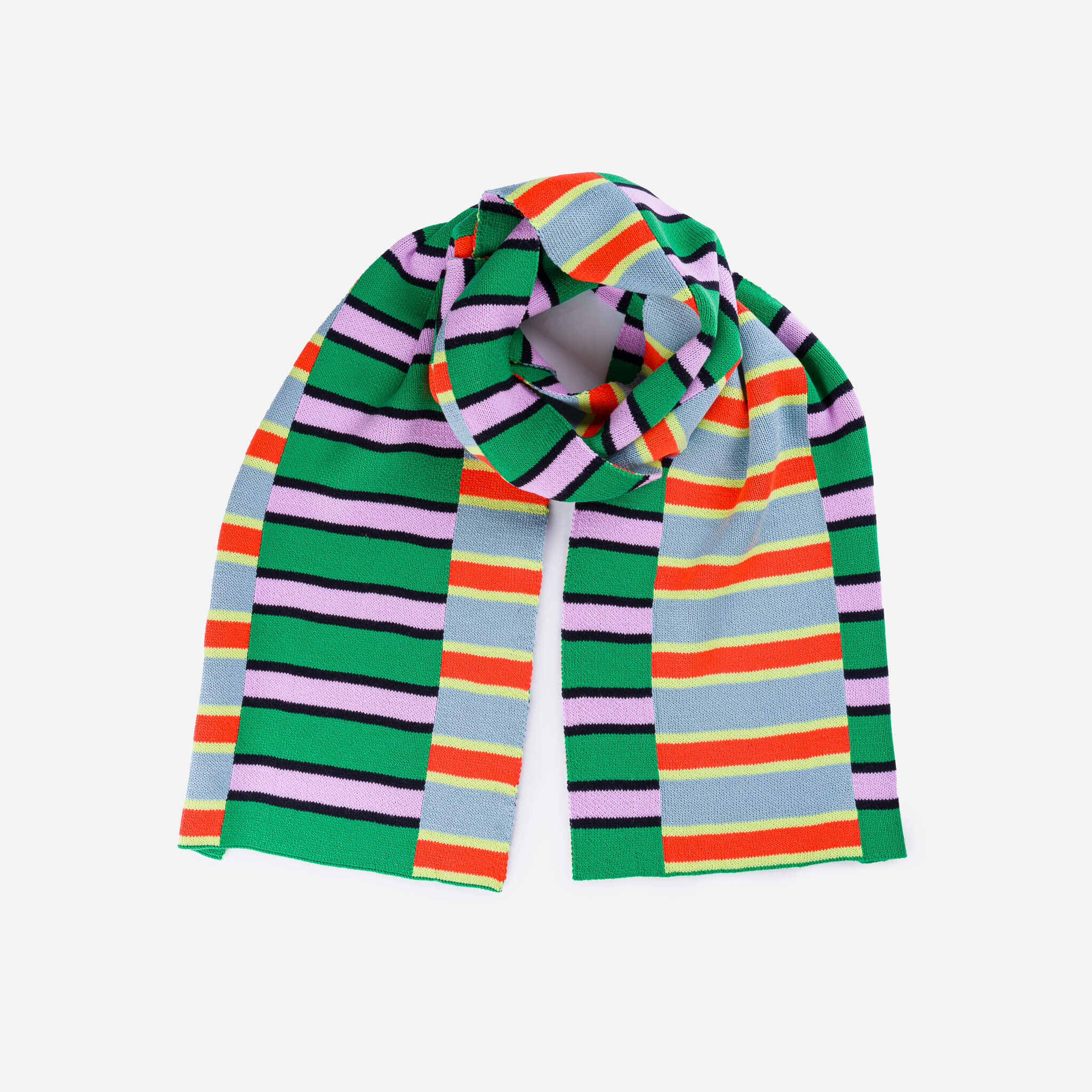 Zipper Stripe Big Scarf - Image 2