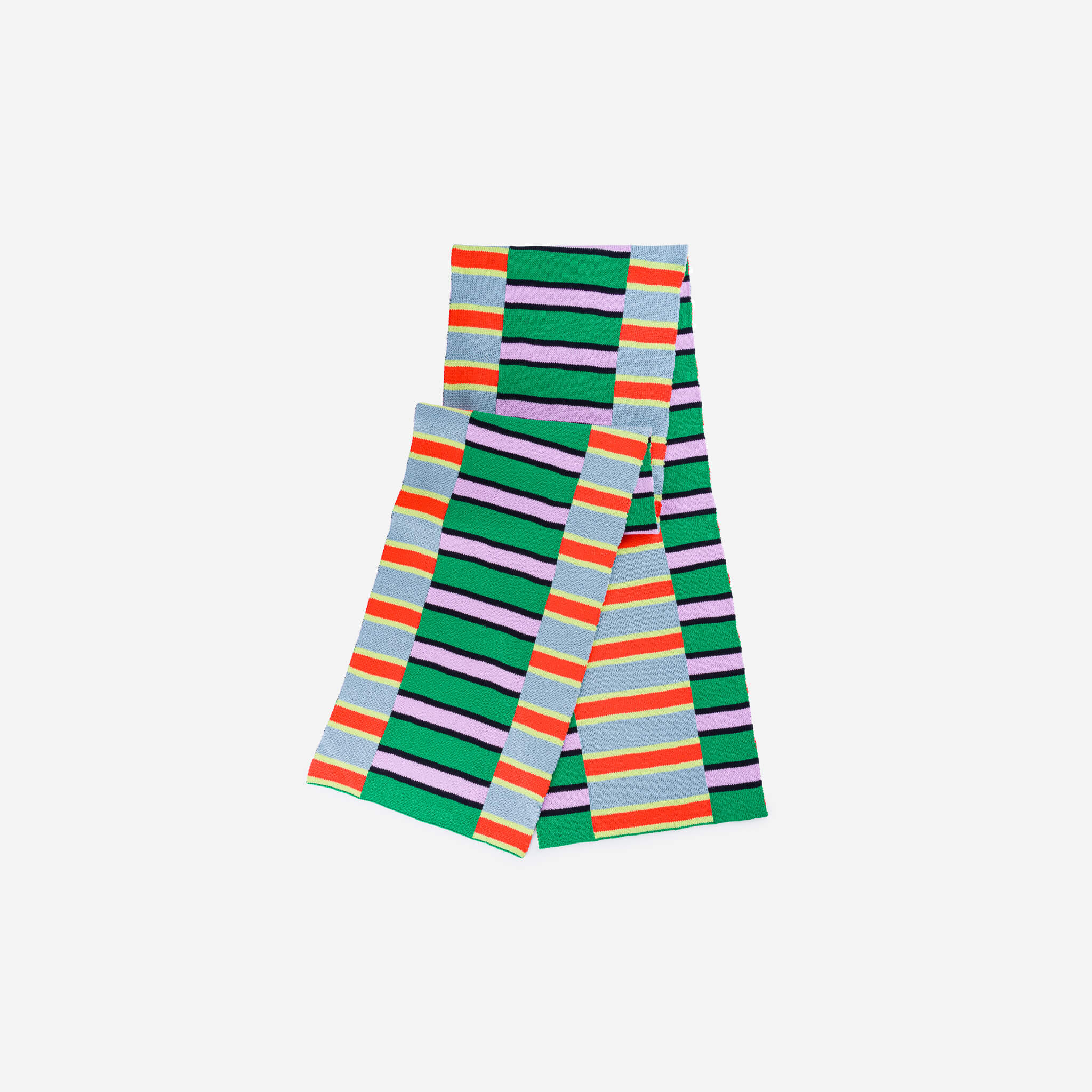 Zipper Stripe Big Scarf - Image 3