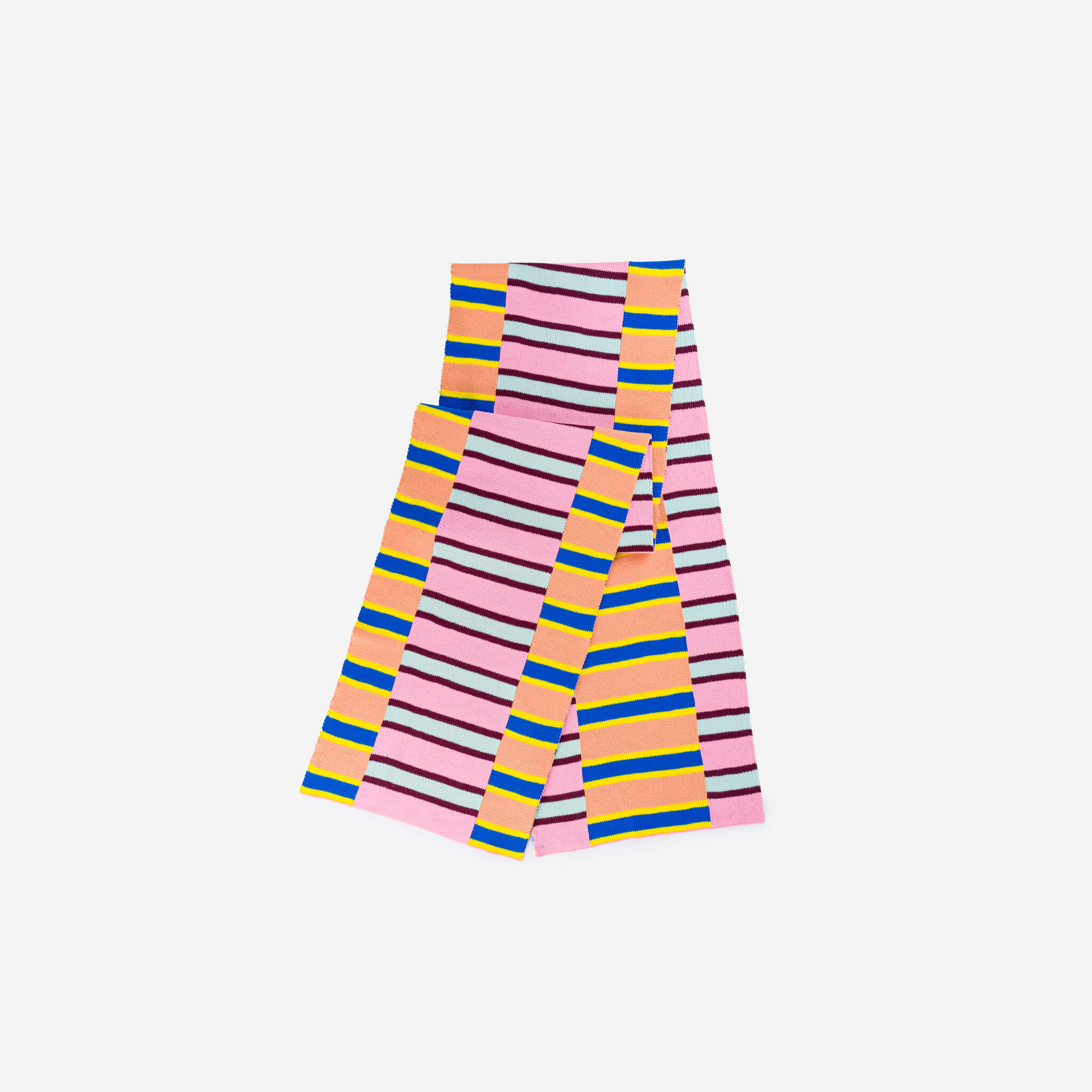 Zipper Stripe Big Scarf - Image 5