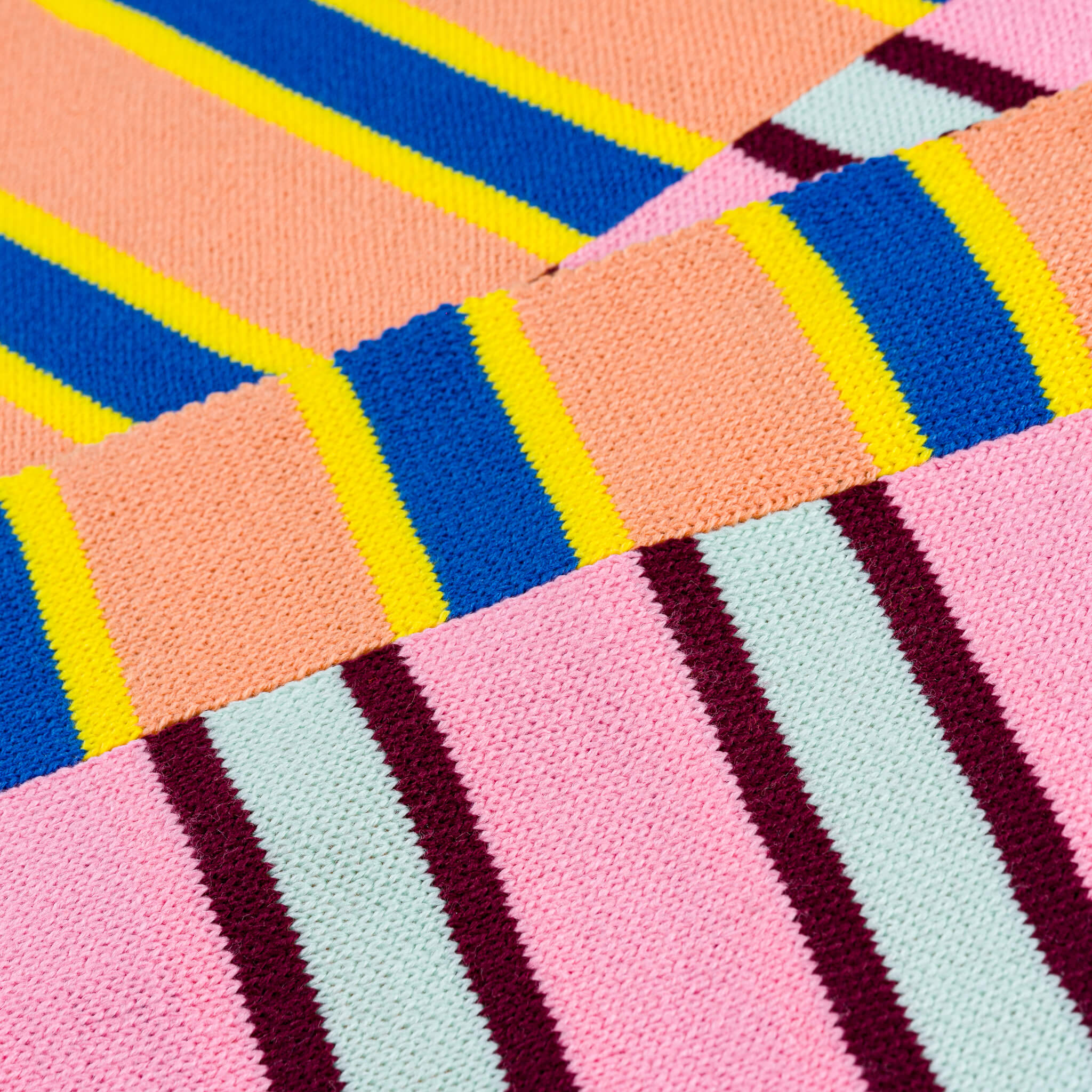 Zipper Stripe Big Scarf - Image 6