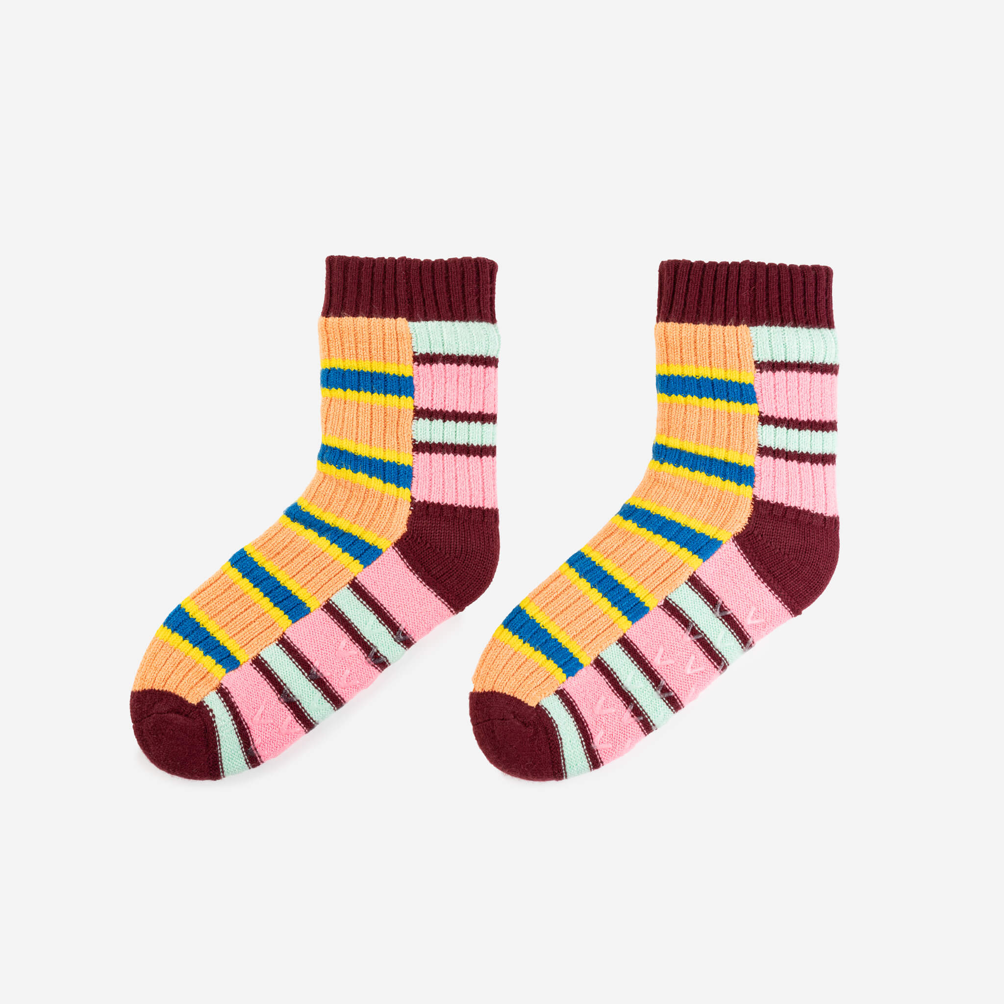 Zipper Stripe House Socks